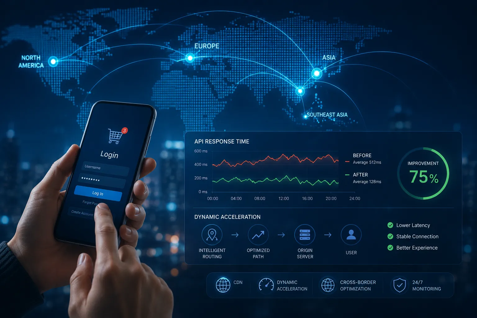 How to Fix Cross-Border API Latency: Web Performance Optimization Through Dynamic Acceleration